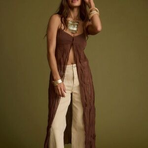 Mischa Brown Longline Cami Top